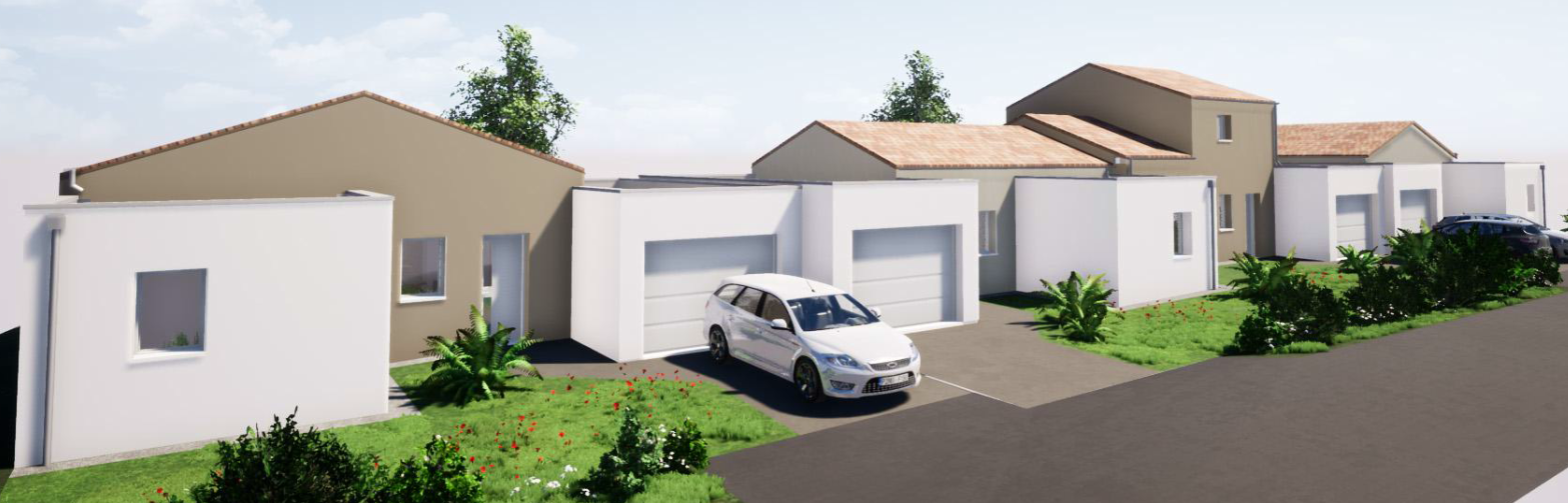 Construction de 4 Logements individuels – Lotissement BOIS CHANTEMERLE (Le Puy Saint Bonnet – 49)