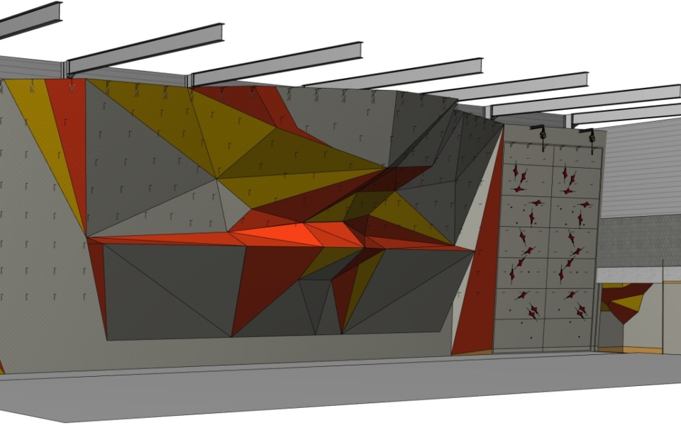vue 3D int escalade